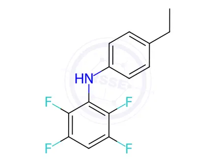 Chemical structure of N-(4-Ethylphenyl)-2,3,5,6-tetrafluorobenzenamine