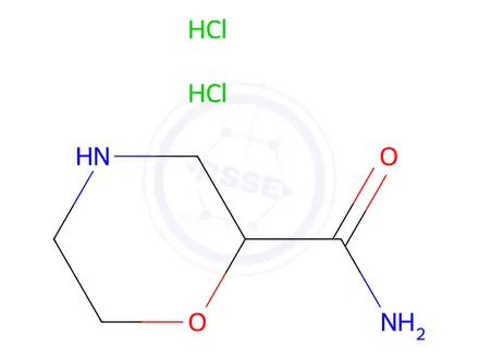 Chemical structure of Morpholine-2-carboxamide dihydrochloride