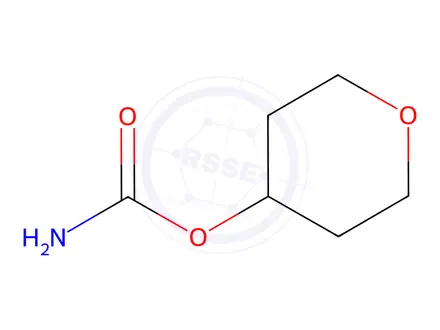 Chemical structure of oxan-4-yl carbamate