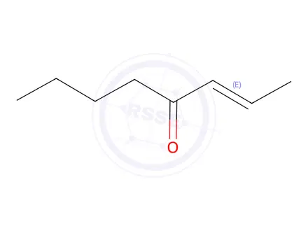 Chemical structure of 2-Octen-4-one (natural)