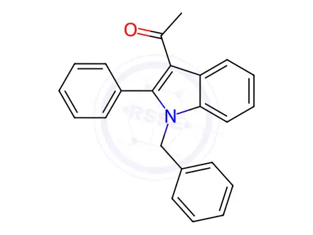 Chemical structure of 1-(1-Benzyl-2-phenyl-1H-indol-3-yl)ethanone