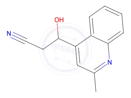Chemical structure of 3-Hydroxy-3-(2-methylquinolin-4-yl)propanenitrile