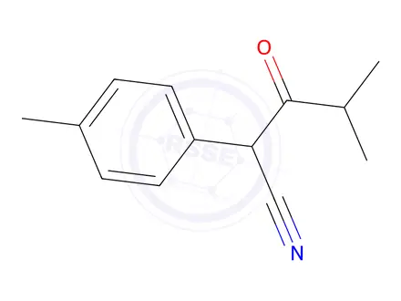 Chemical structure of 4-Methyl-3-oxo-2-(p-tolyl)pentanenitrile