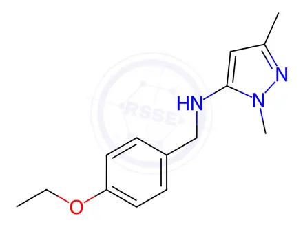 Chemical structure of N-(4-ethoxybenzyl)-1,3-dimethyl-1H-pyrazol-5-amine