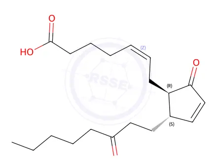 Chemical structure of 13,14-Dihydro-15-keto-prostaglandin A2
