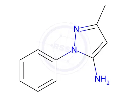 Chemical structure of 5-Amino-3-methyl-1-phenylpyrazole