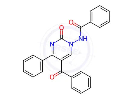 Chemical structure of N-(5-Benzoyl-2-oxo-4-phenylpyrimidin-1(2H)-yl)benzamide