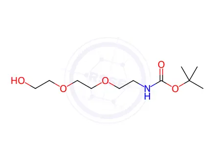 Chemical structure of Tert-butyl (2-(2-(2-hydroxyethoxy)ethoxy)ethyl)carbamate