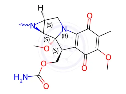 Chemical structure of Mitomycin Impurity 16