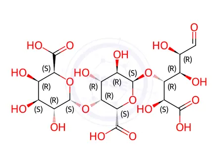 Chemical structure of Trigalacturonic acid