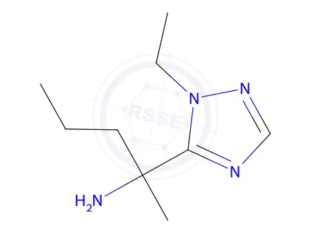 Chemical structure of 2-(1-Ethyl-1h-1,2,4-triazol-5-yl)pentan-2-amine