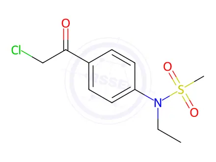 Chemical structure of n-[4-(2-chloroacetyl)phenyl]-n-ethylmethanesulfonamide