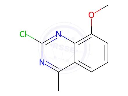 Chemical structure of Quinazoline, 2-chloro-8-methoxy-4-methyl-