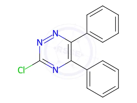 Chemical structure of 3-CHLORO-5,6-DIPHENYL-1,2,4-TRIAZINE