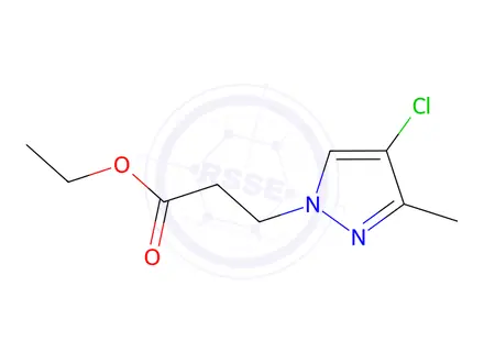 Chemical structure of Ethyl 3-(4-chloro-3-methyl-1H-pyrazol-1-yl)propanoate