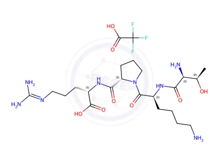 Chemical structure of Tuftsin trifluoroacetate