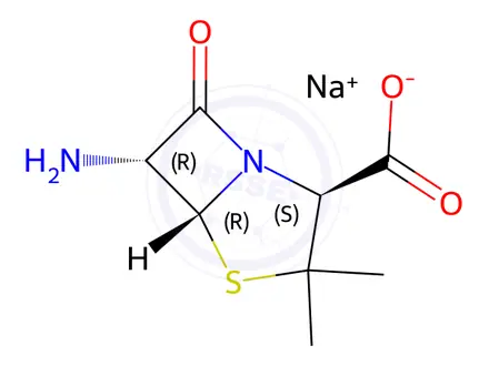 Chemical structure of Amoxicillin EP Impurity A