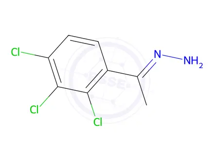 Chemical structure of (1-(2,3,4-Trichlorophenyl)ethylidene)hydrazine