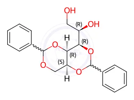 Chemical structure of (1,3:2,4) Dibenzylidene sorbitol (DBS)