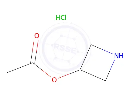 Chemical structure of 3-azetidinol acetate hcl