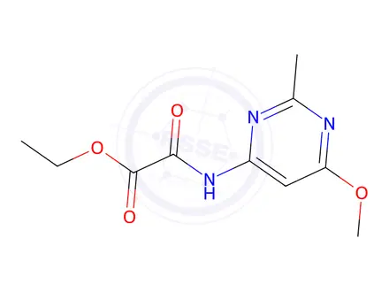 Chemical structure of 2-((6-Methoxy-2-methylpyrimidin-4-yl)amino)-2-oxoethyl acetate
