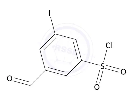 Chemical structure of 3-Formyl-5-iodobenzenesulfonyl chloride