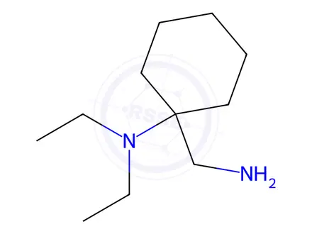 Chemical structure of 1-(Aminomethyl)-N,N-diethylcyclohexan-1-amine