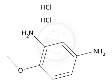 Chemical structure of 2,4-Diaminoanisole Dihydrochloride