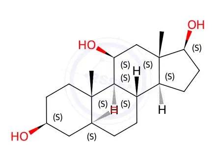 Chemical structure of 5α-Androstan-3β,11β,17β-triol