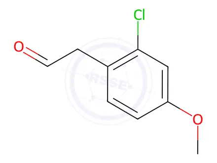 Chemical structure of 2-(2-Chloro-4-methoxyphenyl)acetaldehyde
