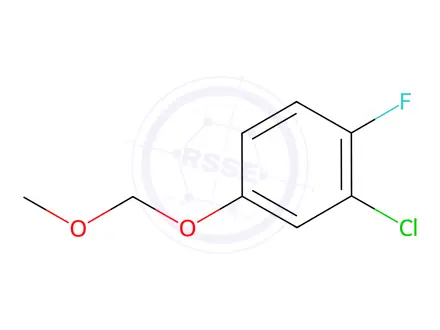 Chemical structure of Benzene, 2-chloro-1-fluoro-4-(methoxymethoxy)-