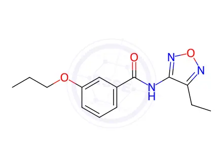 Chemical structure of N-(4-Ethyl-1,2,5-oxadiazol-3-yl)-3-propoxybenzamide