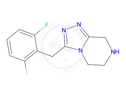 Chemical structure of 3-[(2,6-difluorophenyl)methyl]-5H,6H,7H,8H-[1,2,4]triazolo[4,3-a]pyrazine