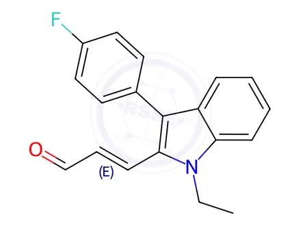 Chemical structure of Fluvastatin Sodium Impurity 33