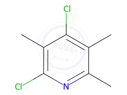 Chemical structure of 2,4-DICHLORO-3,5,6-TRIMETHYLPYRIDINE