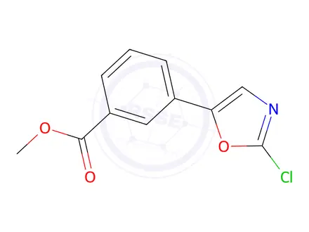 Chemical structure of Methyl 3-(2-chlorooxazol-5-yl)benzoate