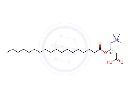 Chemical structure of Octadecanoyl (18,18,18-D3)-L-Carnitine HCl salt