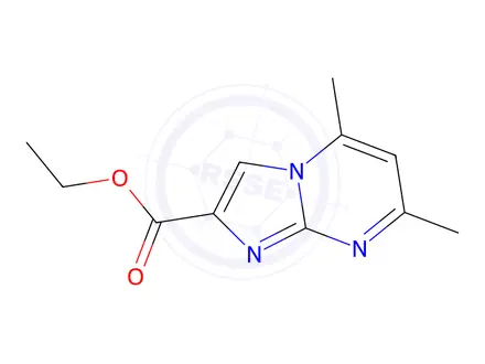Chemical structure of Ethyl 5,7-dimethylimidazo[1,2-a]pyrimidine-2-carboxylate