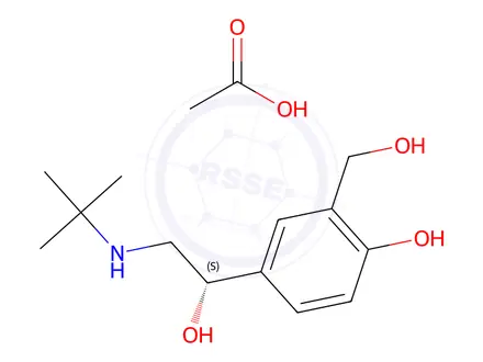 Chemical structure of (S)-Salbutamol