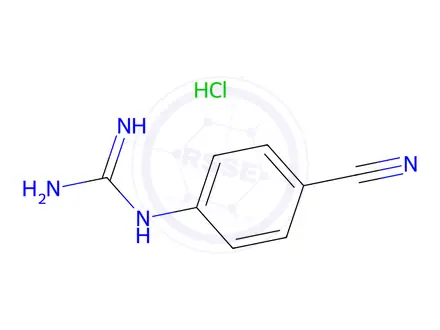 Chemical structure of 1-(4-Cyanophenyl)guanidine hydrochloride