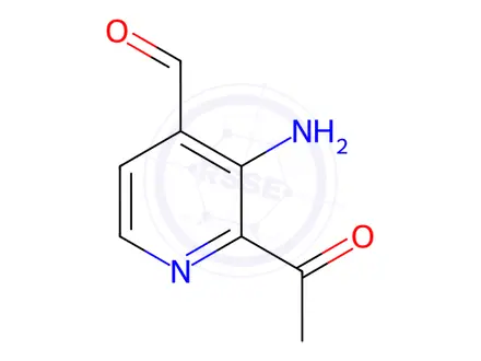 Chemical structure of 2-Acetyl-3-aminoisonicotinaldehyde