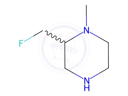 Chemical structure of Piperazine, 2-(fluoromethyl)-1-methyl-