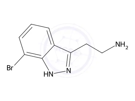 Chemical structure of 2-(7-Bromo-1H-indazol-3-yl)ethanamine