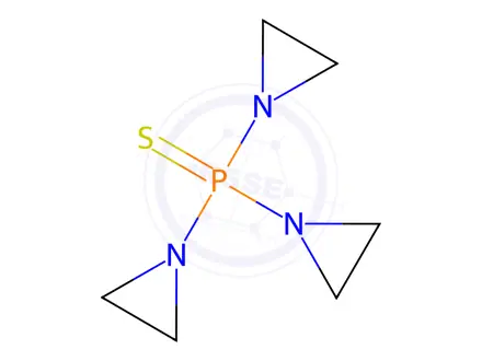 Chemical structure of thio-TEPA