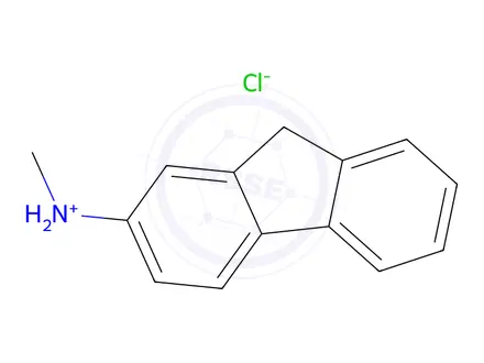Chemical structure of N-methyl-9H-fluoren-2-amine hydrochloride