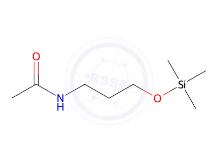 Chemical structure of Acetamide, N-[3-[(trimethylsilyl)oxy]propyl]-