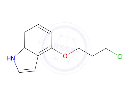 Chemical structure of 1-chloro-3-(indol-4-yloxy)propane