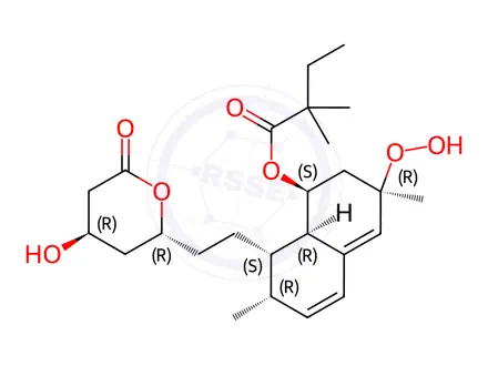 Chemical structure of (3R)-Hydroxperoxy Simvastatin