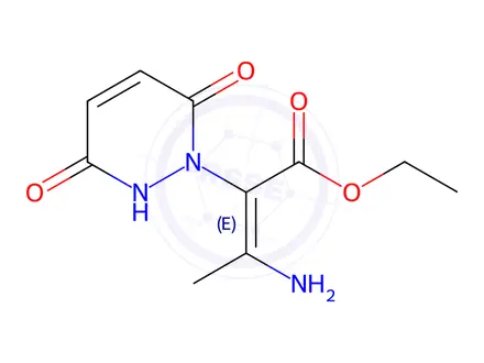 Chemical structure of Ethyl 3-amino-2-(3,6-dioxo-2,3-dihydropyridazin-1(6H)-yl)but-2-enoate