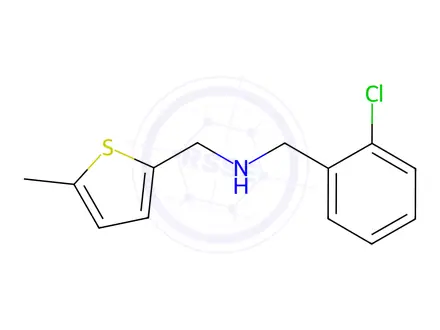 Chemical structure of N-(2-chlorobenzyl)-1-(5-methylthiophen-2-yl)methanamine